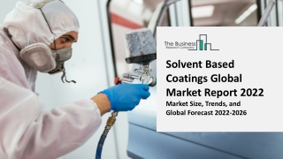 Solvent Based Coatings Market Trends, Product Type, Share, Size, Growth, Opportunity and Forecast 2022-2031