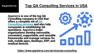 Top QA Consulting Services in USA