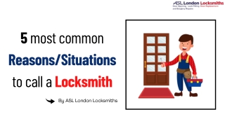 5 most common reasonssituations to call a locksmith