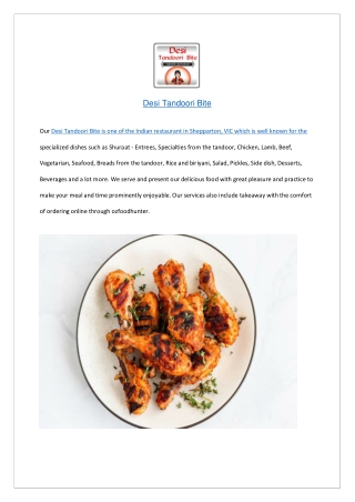 Desi Tandoori Bite
