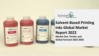 Solvent-Based Printing Inks Market 2022 : Size, Growth Rate, Business Module