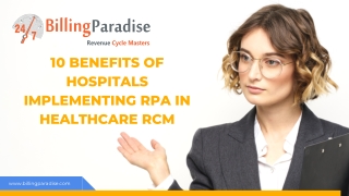 10 Benefits of Hospitals implementing RPA in healthcare RCM