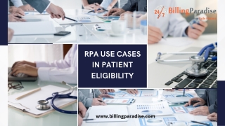 RPA use cases in Patient Eligibility