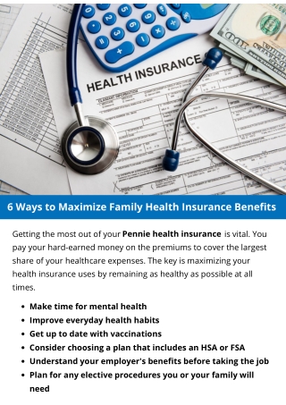 6 Ways to Maximize Family Health Insurance Benefits