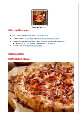 Monica's Pizza Pdf