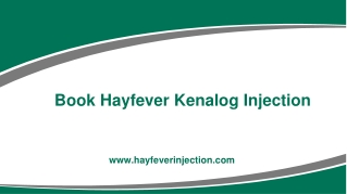 Hayfever Kenalog Injection