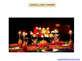Candle night dinner-Delhi