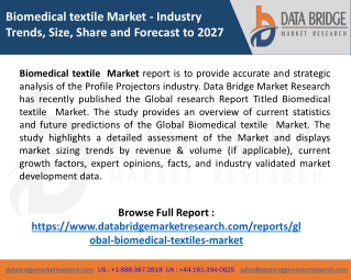Global Biomedical textile market ppt