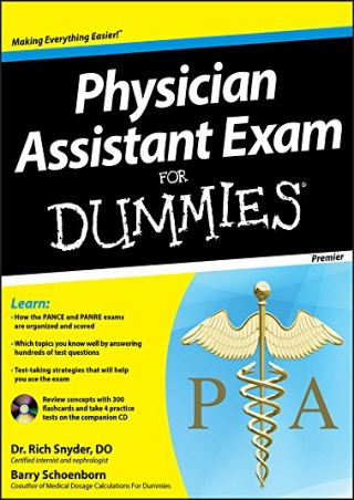 EBOOK Physician Assistant Exam For Dummies
