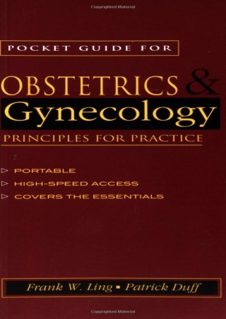READ Pocket Guide to Obstetrics and Gynecology  Principles for Practice
