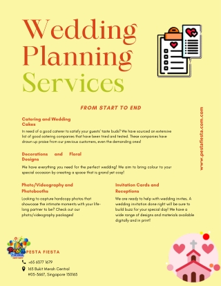 Wedding Planning Services