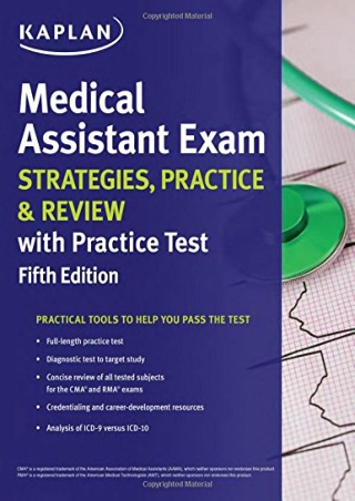 READING Medical Assistant Exam Strategies Practice  Review with Practice