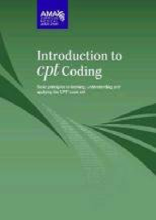DOWNLOAD Introduction to CPT Coding Basic Principles to Learning