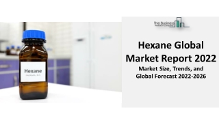 Hexane Global Market 2022-2031 Share : Overview, Top Key Players, Demand, Trends