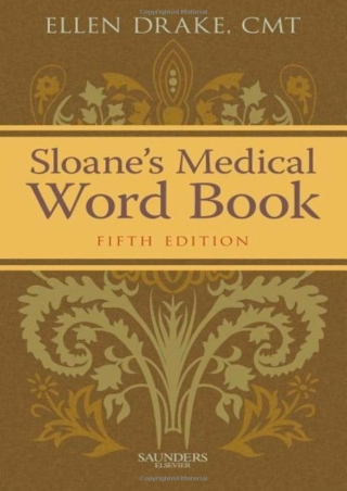 EPUB Sloane s Medical Word Book