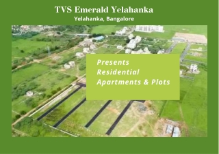 TVS Emerald Plots Yelahanka Bangalore- A Home is A Vision For Your Life