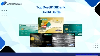 Best IDBI credit CArds
