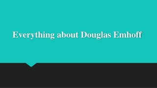Everything about Douglas Emhoff