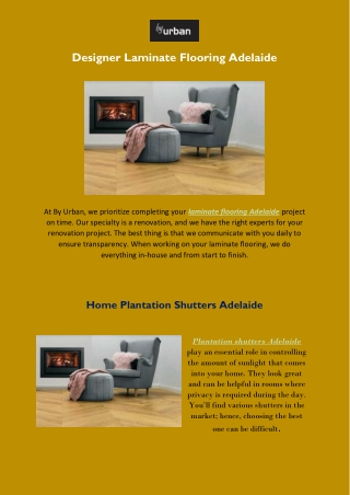 Designer Laminate Flooring Adelaide