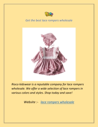 Get the best lace rompers wholesale