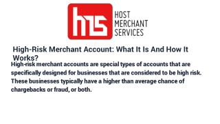 High-risk-merchant-accounts
