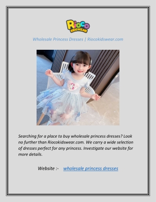 Wholesale Princess Dresses