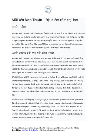 Kinh Nghiem Trekking Mui Yen Binh Thuan Xuantien52hz
