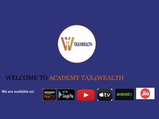 Learn File TDS returns online Complete course | Academy tax4wealth