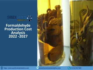 Formaldehyde Production Plant Cost Analysis, Price Trends And Forecast