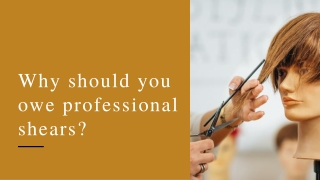 Why should you owe professional shears?