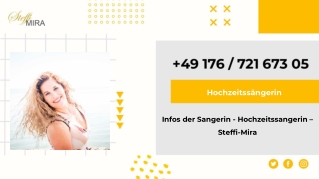 Infos der Sängerin - Hochzeitssängerin – Steffi-Mira