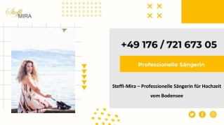 Steffi-Mira – Professionelle Sängerin für Hochzeit vom Bodensee