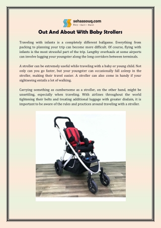 Out And About With Baby Strollers