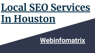 Local SEO Services In Houston
