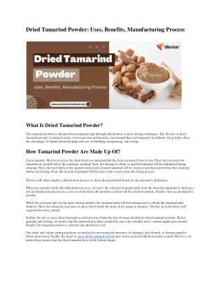 Dried Tamarind Powder