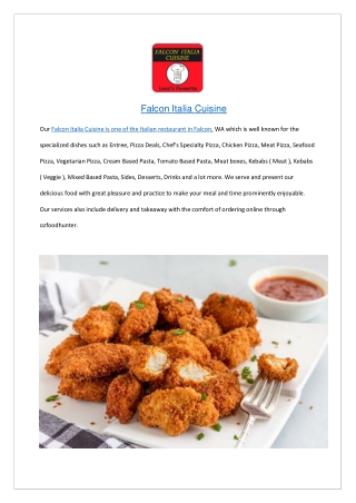 Falcon Italia Cuisine