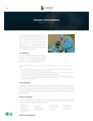 Cancer Consultation - Dr. Lalit Banswal - Best Cancer Specialist in Undri,Pune