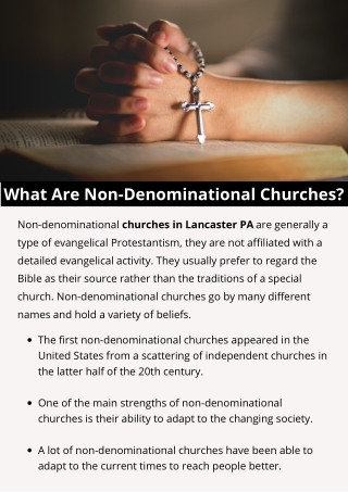 What Are Non Denominational Churches