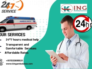 King Ambulance Service in  Varanasi - Transparent Booking Process