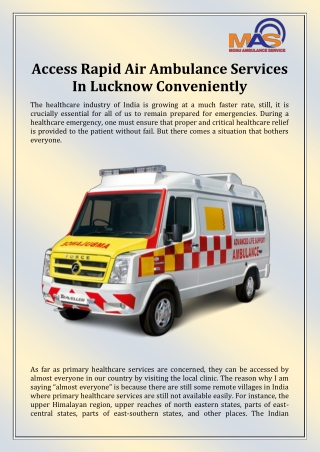 Top Ambulance Services in Kanpur