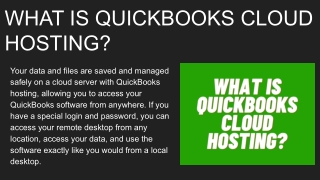 WHAT IS QUICKBOOKS CLOUD HOSTING_