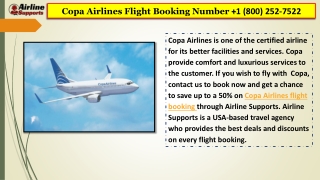 Copa Airline Flight Booking