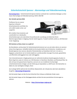 Sicherheitstechnik Spenner - Alarmanlage und Videoüberwachung