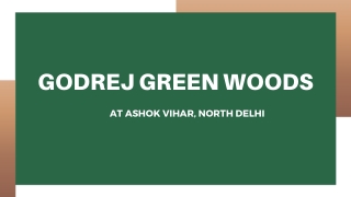 Godrej Green Woods Ashok Vihar Delhi - PDF