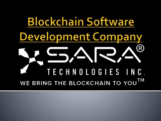 Blockchain Software Development Company
