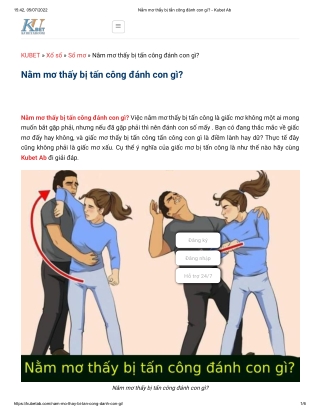 Nằm mơ thấy bị tấn công đánh con gì_ - Kubet Ab
