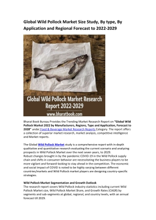 Global Wild Pollock Market Research Report 2022-2029