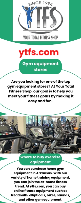 gym equipment stores