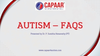 Autism FAQs | Best Autism Centre in Bangalore | CAPAAR