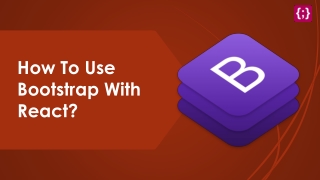 How To Use Bootstrap With React?